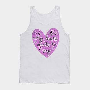 Sound of Music - My Heart Wants to Sing Purple Tank Top